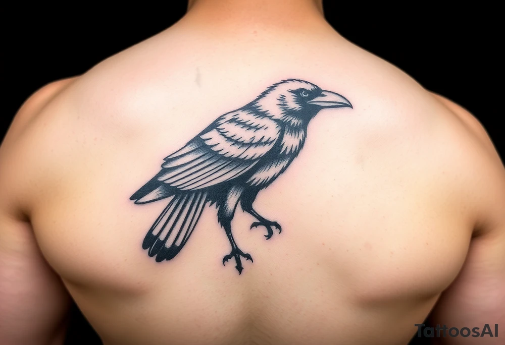 crow tattoo idea