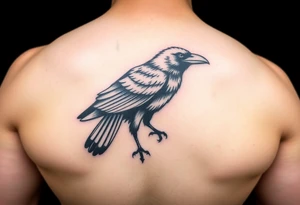 crow tattoo idea