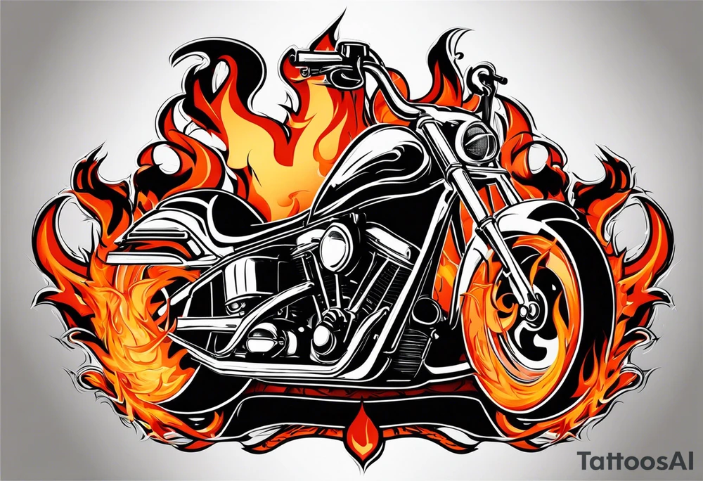 CHOPPER flame letter font with smoke background tattoo idea CHOPPER flame letter font with smoke background tattoo idea