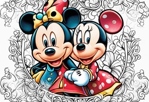 Disney new beginnings cover up puzzle piece tattoo idea