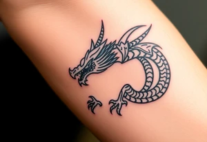 Aztec dragon tattoo idea
