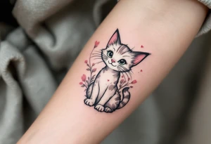 Let the pink-bowed kitty from The Aristocats, Marie, bring dainty charm to your tattoo. tattoo idea