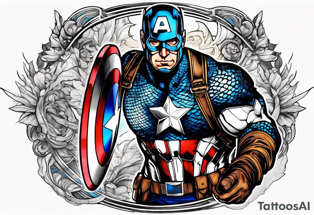 zeus fighter captain america tattoo idea