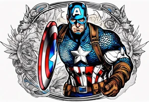 zeus fighter captain america tattoo idea