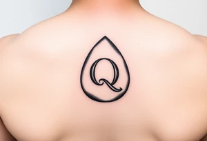 an egg with a spade and a q on it. tattoo idea