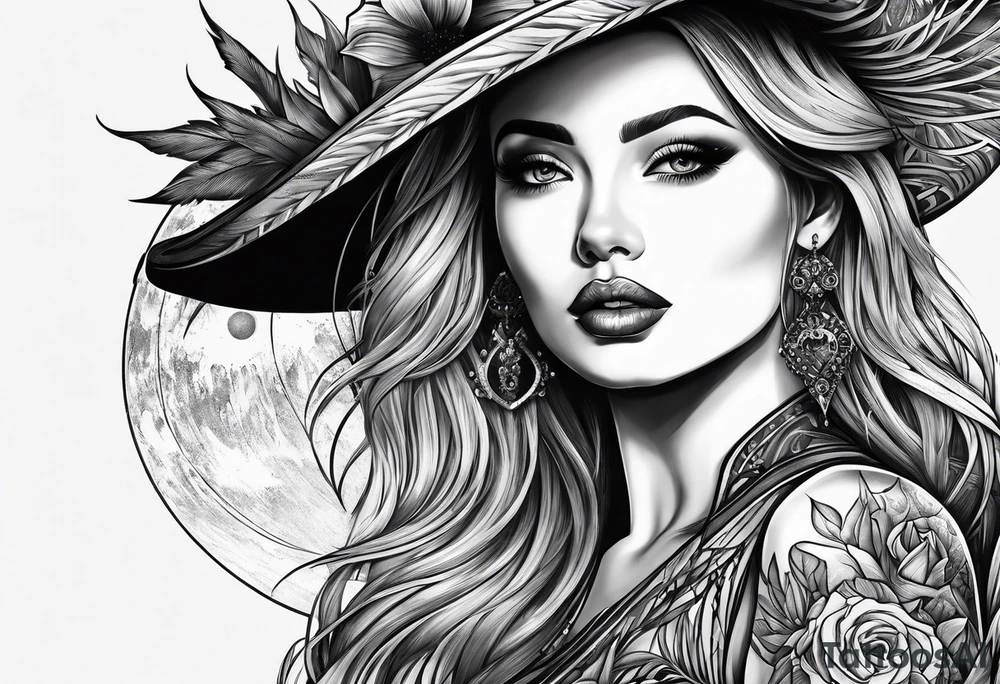 The name Hayden in the moonlight tattoo idea