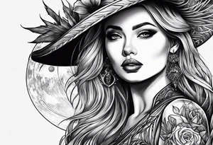 The name Hayden in the moonlight tattoo idea