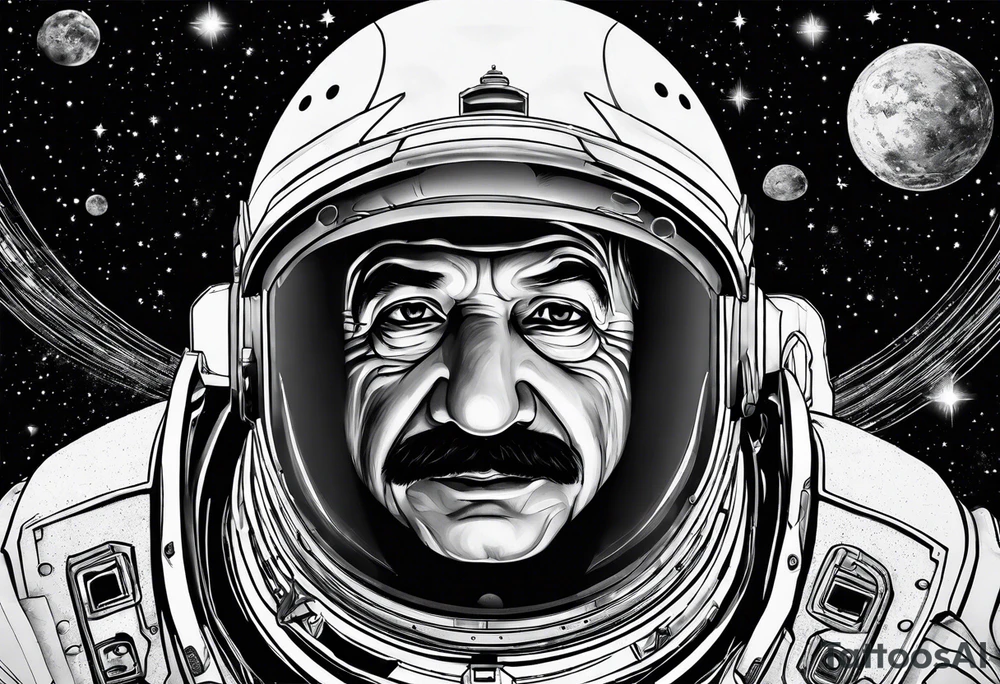 spartan, outer space, einstein tattoo idea