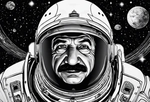 spartan, outer space, einstein tattoo idea