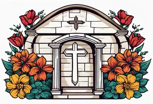 jesus tomb


vintage flowers
old school vintage simple traditional design 



bold color simple tattoo idea