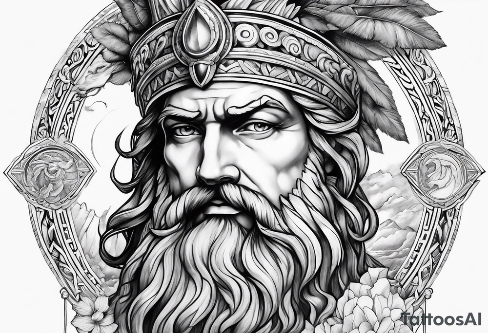 Greek mythology gods tattoo idea