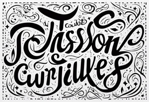Jason cursive tattoo idea