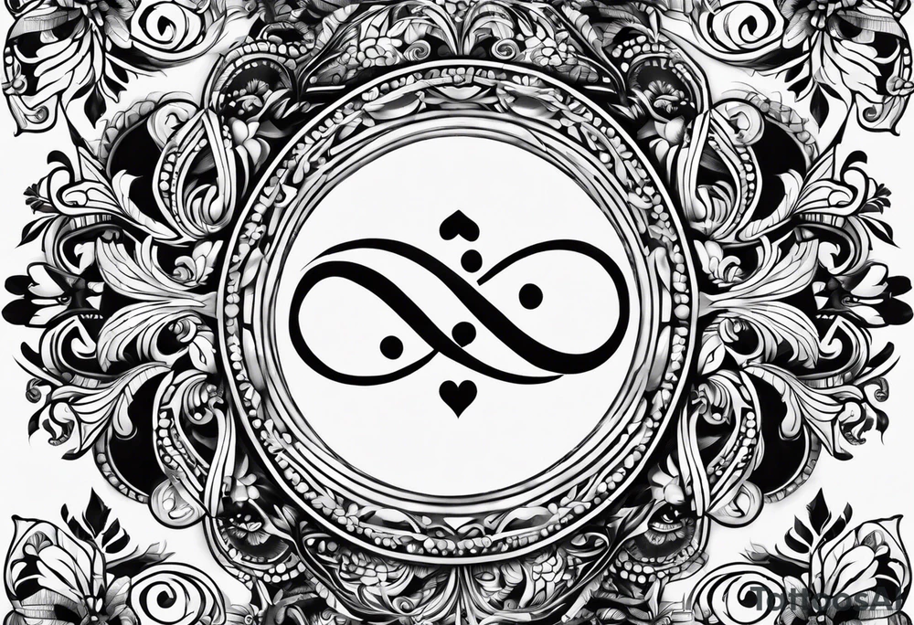 Infinity sign for spouses tattoo idea