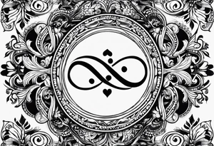 Infinity sign for spouses tattoo idea