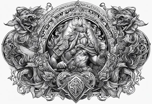 Norse mythology sleeve tattoo idea