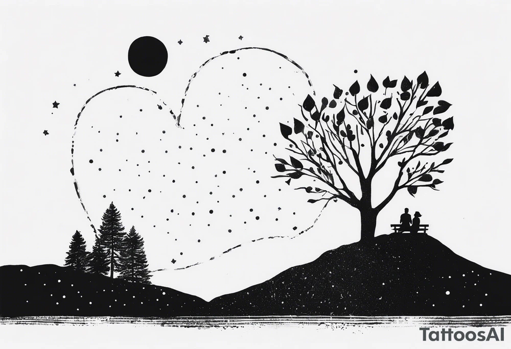 Tattoo the lyrics
 "Weathered and fading
Who feels alone in the world?
You do
Too complicated
It's not the same anymore
You're through"

from the song "Only Friend" - Wallows

include little icons relevant to the song like the earth or a rainy cloud (examples_ tattoo idea