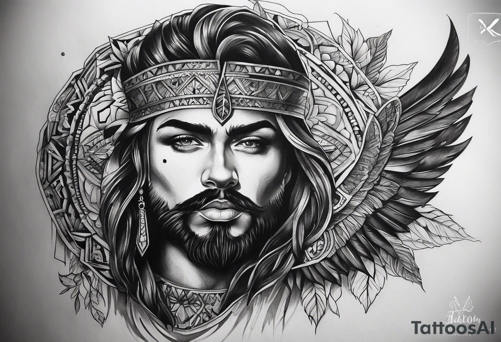 Царь давит агмашенебели на коне tattoo idea