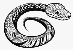 Snake eating it's own tail tattoo idea
