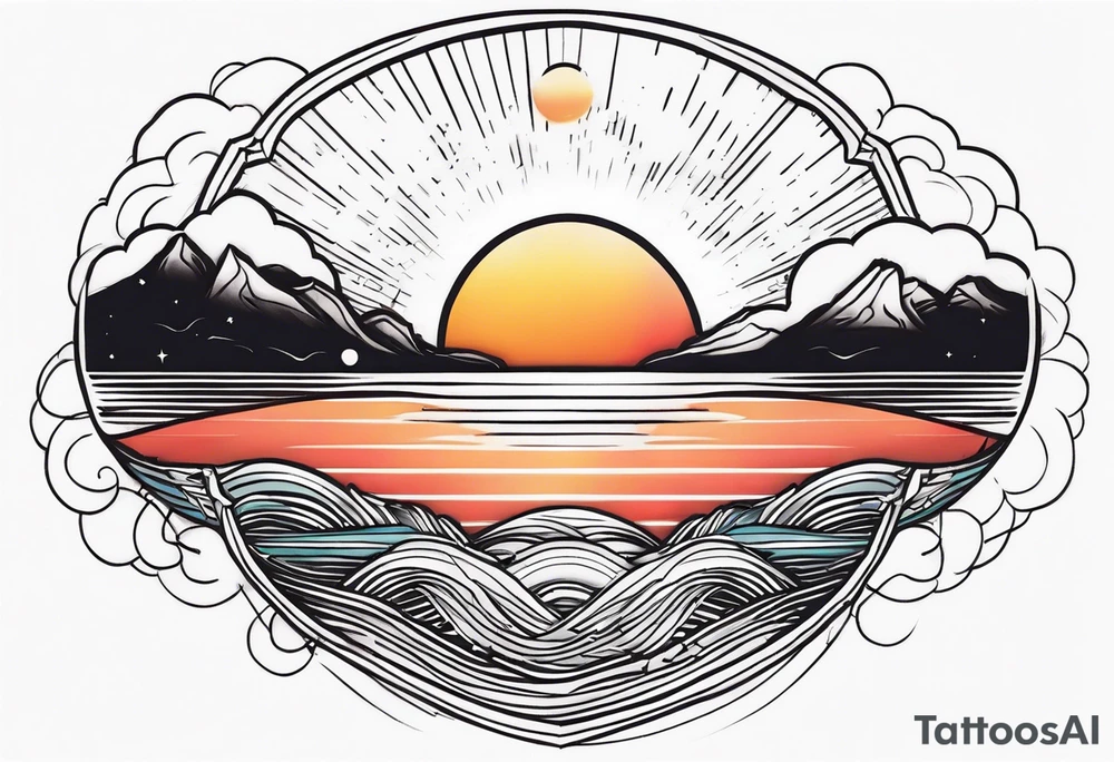 sunrise tattoo idea