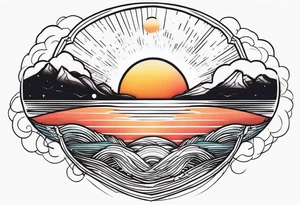 sunrise tattoo idea
