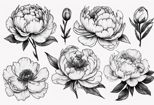 peonie tattoo idea