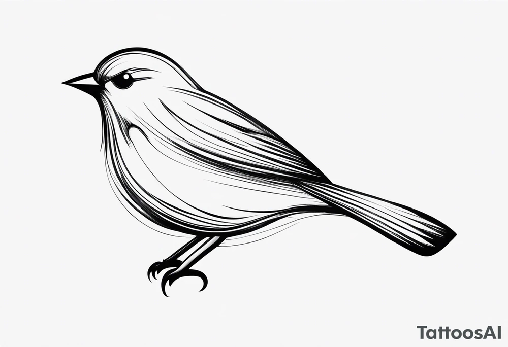 Semicolon Bird tattoo idea