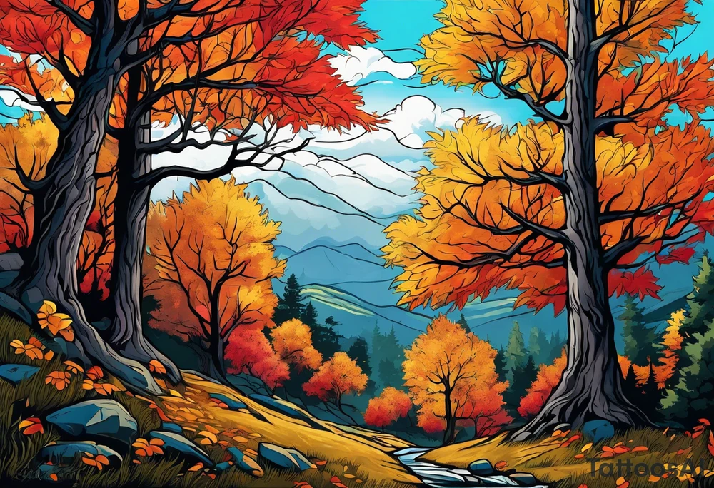 If you feel like you are losing everything, remember tress lose their leaves every year, yet they still stand tall and wait for better days to come. tattoo idea