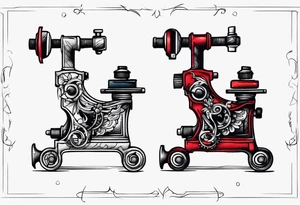 Tattoo machine tattoo idea