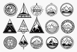 kirgistan tattoo ideas small nomadic tattoo idea