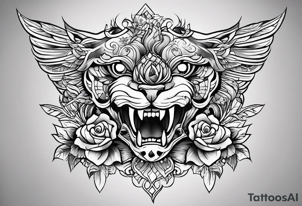 Neo traditional tattoo idea