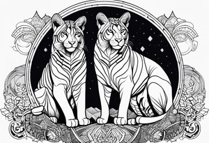 Thomas, capricorn, 32 years old, twin brother, love lions, bengal cats and ocelots, love sports and mountains tattoo idea