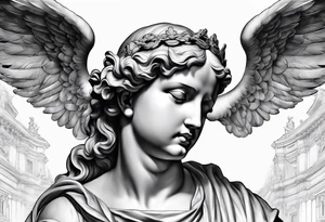 Bernini's angel in Saint Angelo bridge tattoo idea