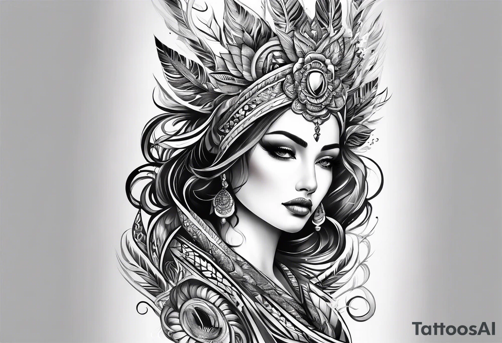 fasi lunari sulla spina dorsale tattoo idea