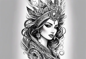 fasi lunari sulla spina dorsale tattoo idea