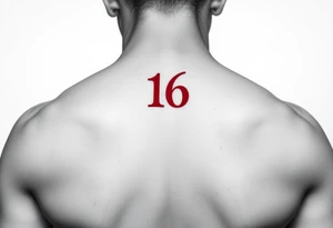 Theses japonés letter. In front of end neck
ジェファーソン
         16 
Red letter in the end of front of neck small letters tattoo idea