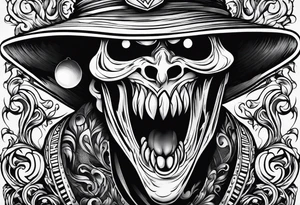ghost
face killer from scream tattoo idea