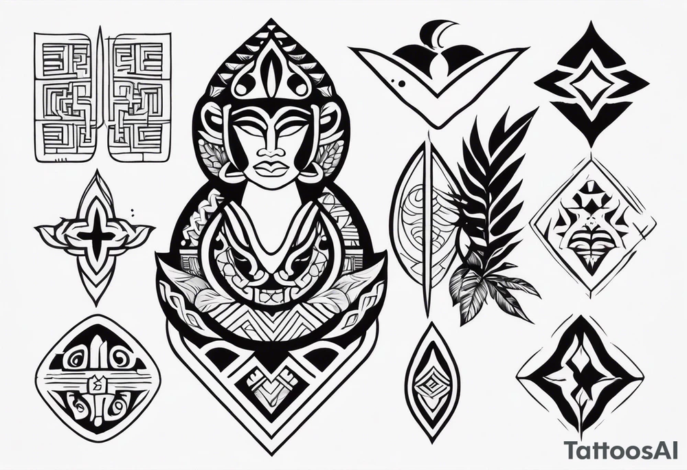 Polynesian minimal neck  tattoo tattoo idea