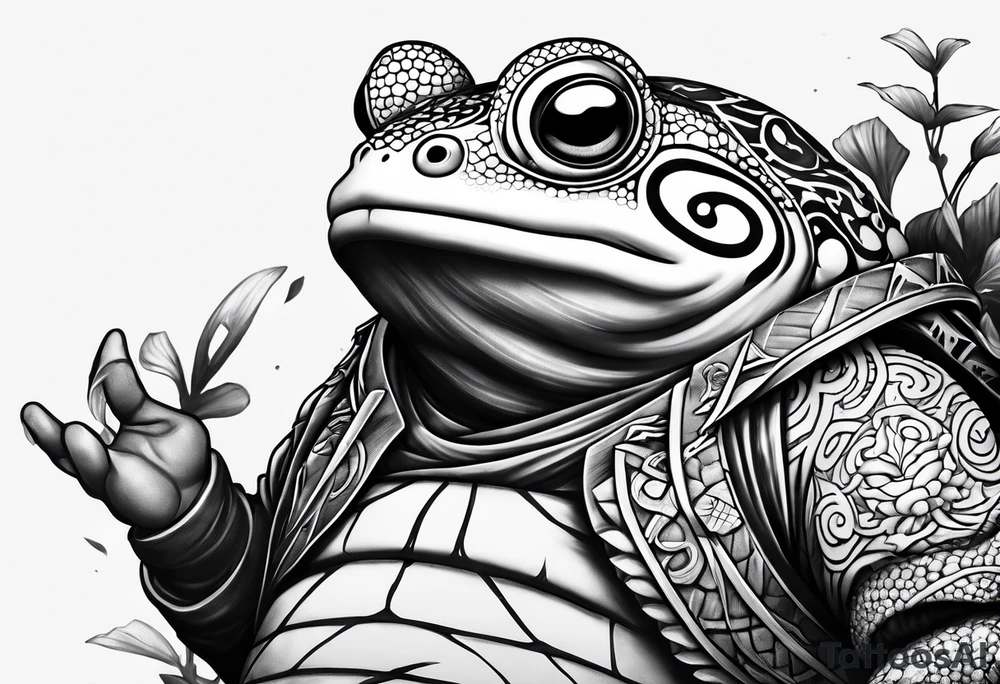Jiraiya Naruto Gamakichi toad tattoo idea