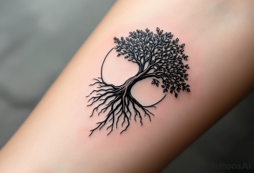 un tatuaje que refleje los principios del estoicismo: "memento mori" "amor fati" "apatheia" "Fateri Errata" "Sympatheia" "Neutrum moralis" "Phroairesis" "Circulus Virtuoso". puedes usar simbolos como reloj de arena, arbol con hojas cayendo para simular el ciclo de la vida tattoo idea