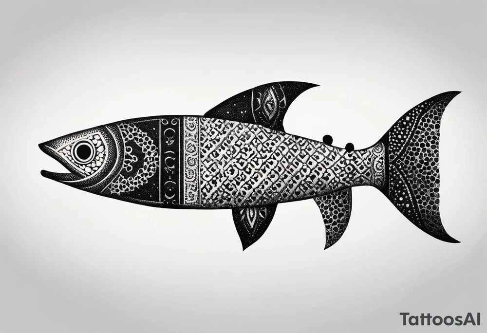 strength, small, Khachkar , long tail, elegant, lengthy, pisces tattoo idea