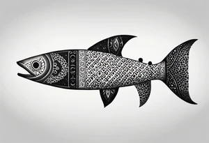 strength, small, Khachkar , long tail, elegant, lengthy, pisces tattoo idea