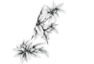 Amazon rainforest foliage tattoo idea