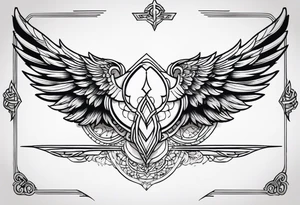 valkyrie wings symbol tattoo idea