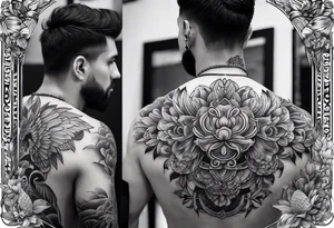 greek back tattoo tattoo idea