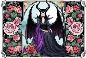 Maleficent tarot card tattoo idea