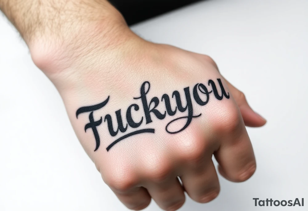 Fuckyou tattoo idea