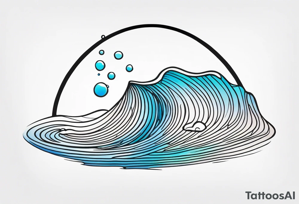 Water ripple tattoo idea