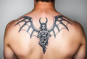 Devil protecting Lilith tattoo idea