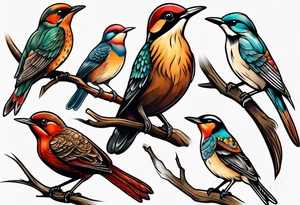 flicker bird tattoo idea