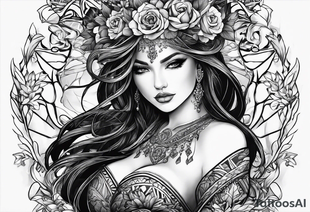 Intertwined M S tattoo idea